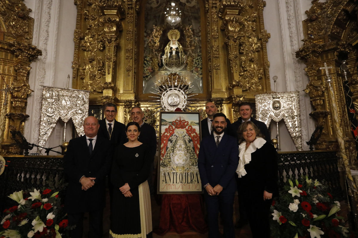 Presentado el cartel de la Semana Santa de Antequera 2025 en un acto con la colaboración de Unicaja