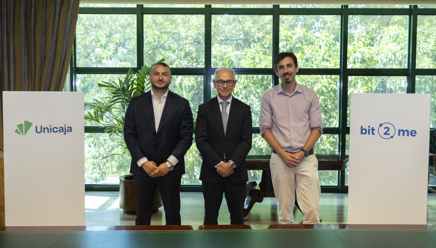 Unicaja joins Bit2Me’s board of directors and becomes the benchmark bank of the Spanish fintech